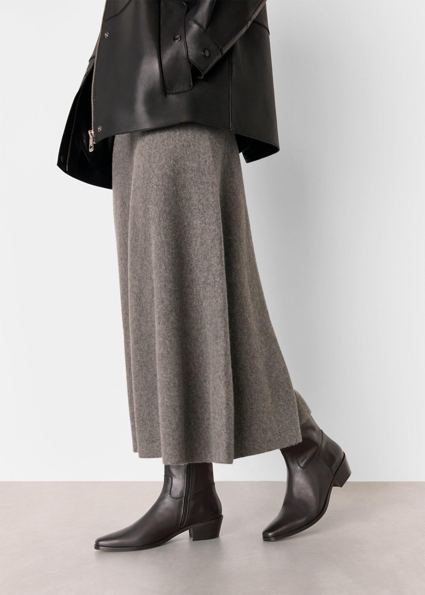 Clean Western Ankle Boot