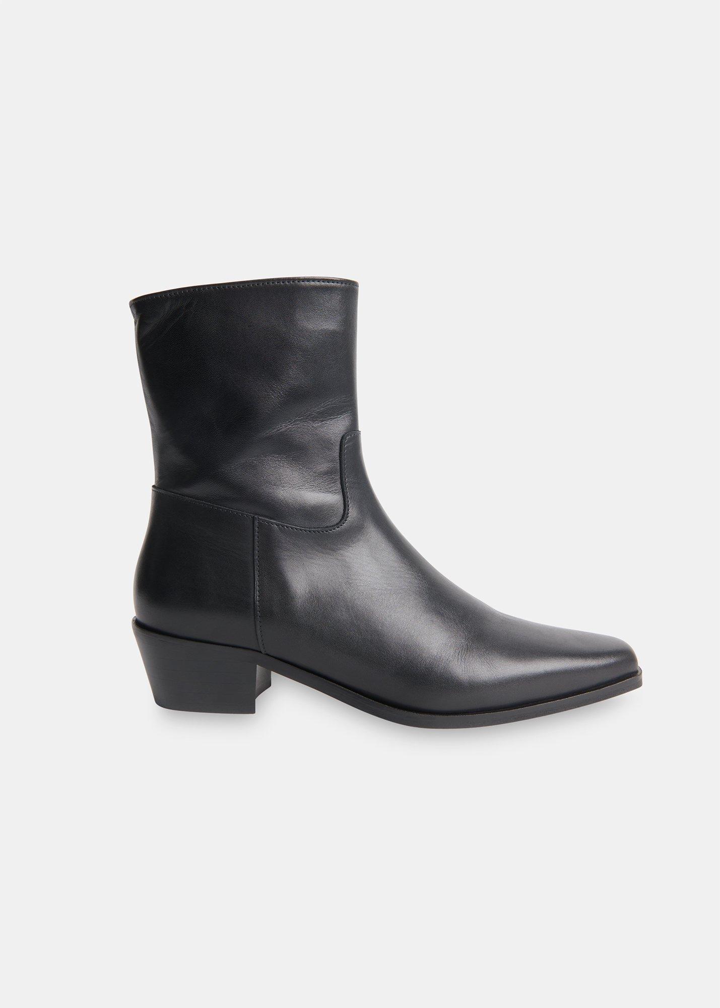 Clean Western Ankle Boot