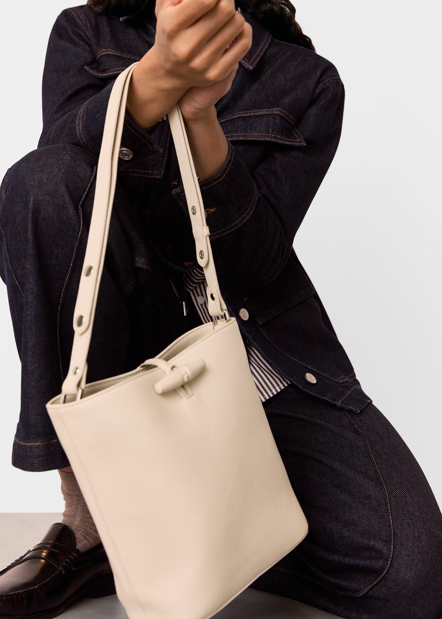 Ivory Cleo Toggle Bucket Bag