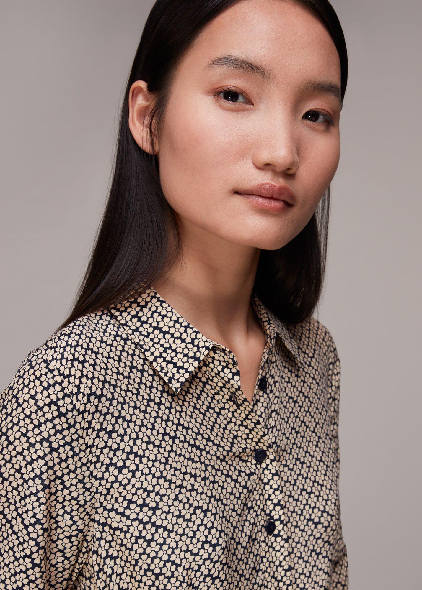 Clover Print Shirt Dress