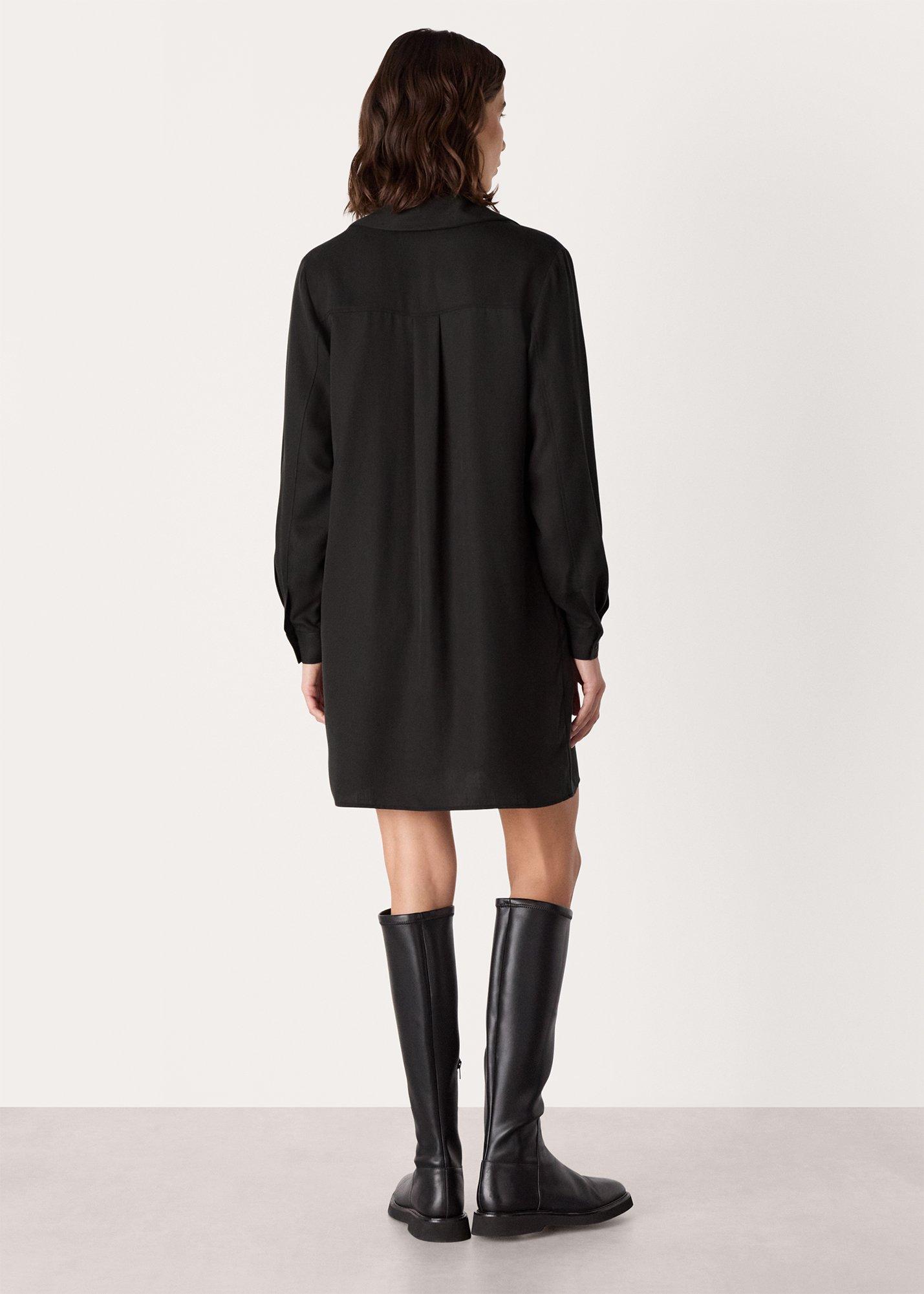 Collared Button Short Dress