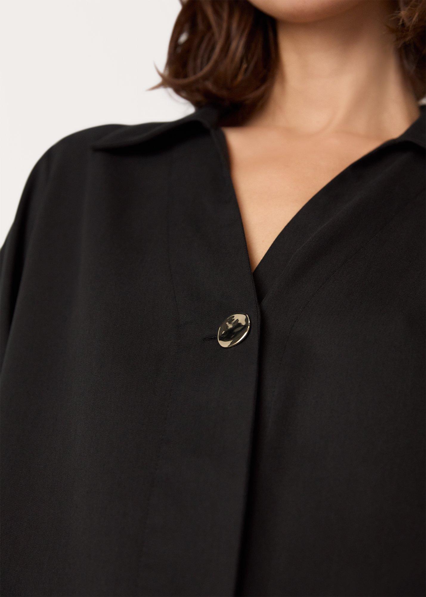 Collared Button Short Dress