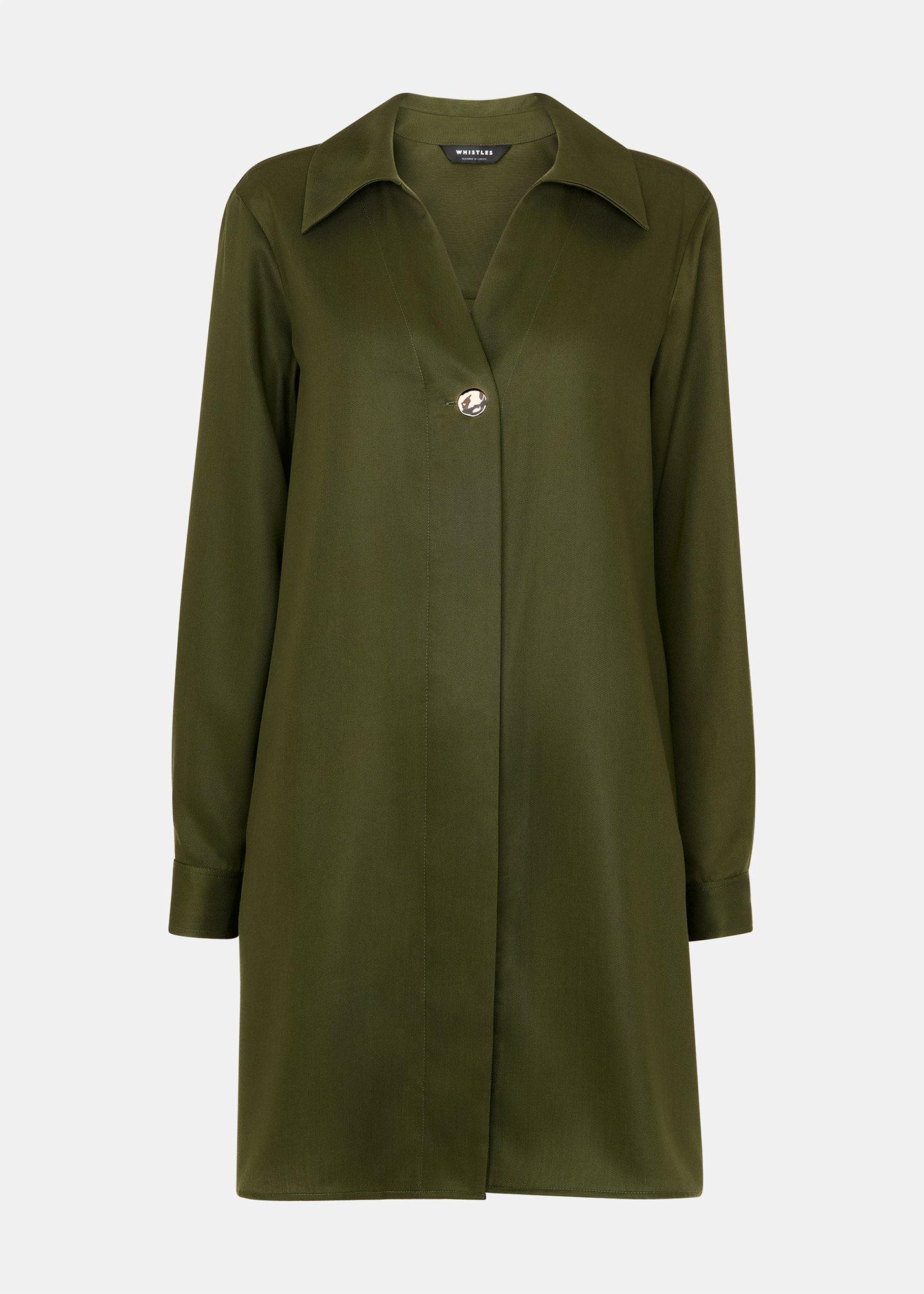 Collared Button Short Dress