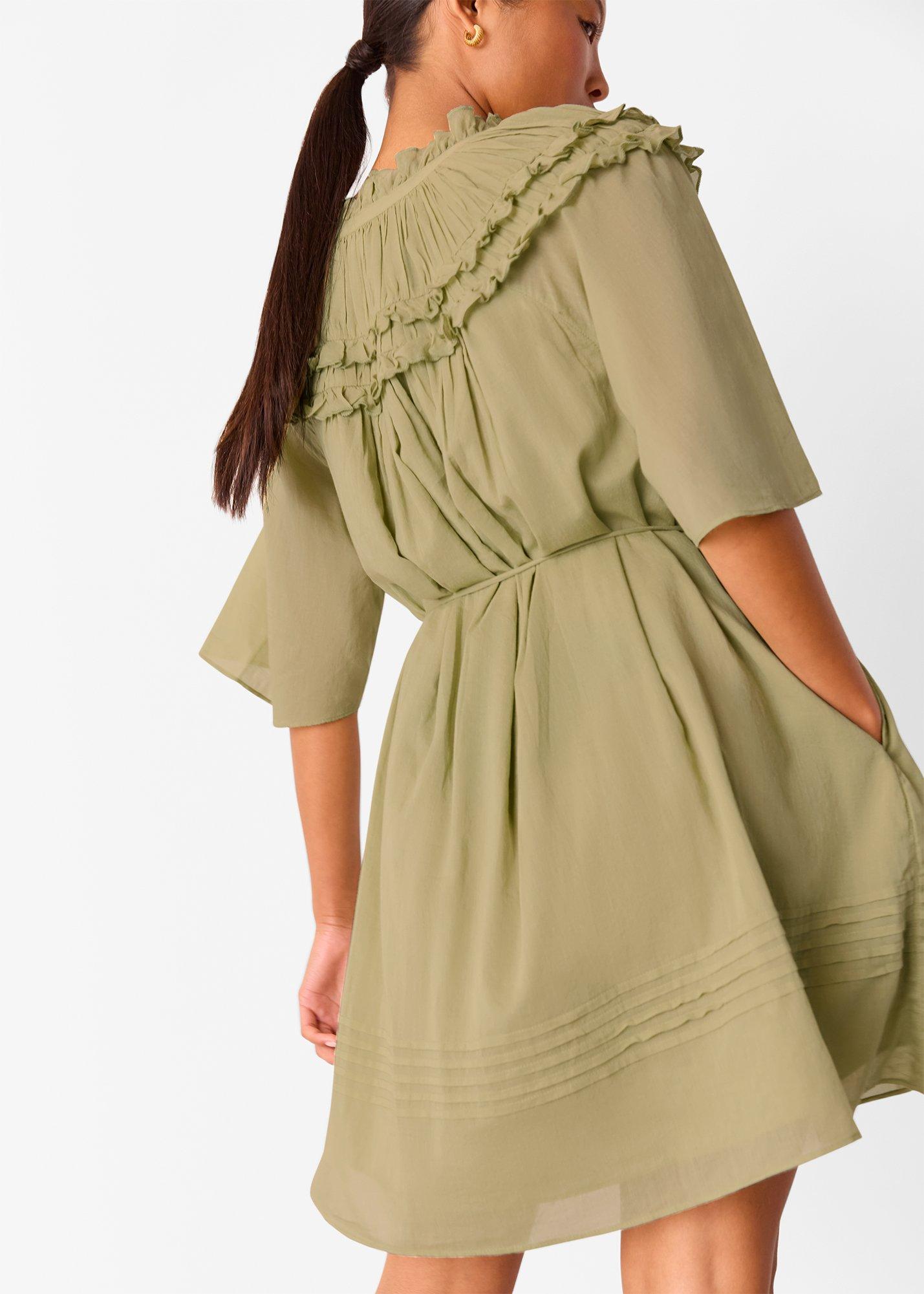 Cotton Frill Mini Dress