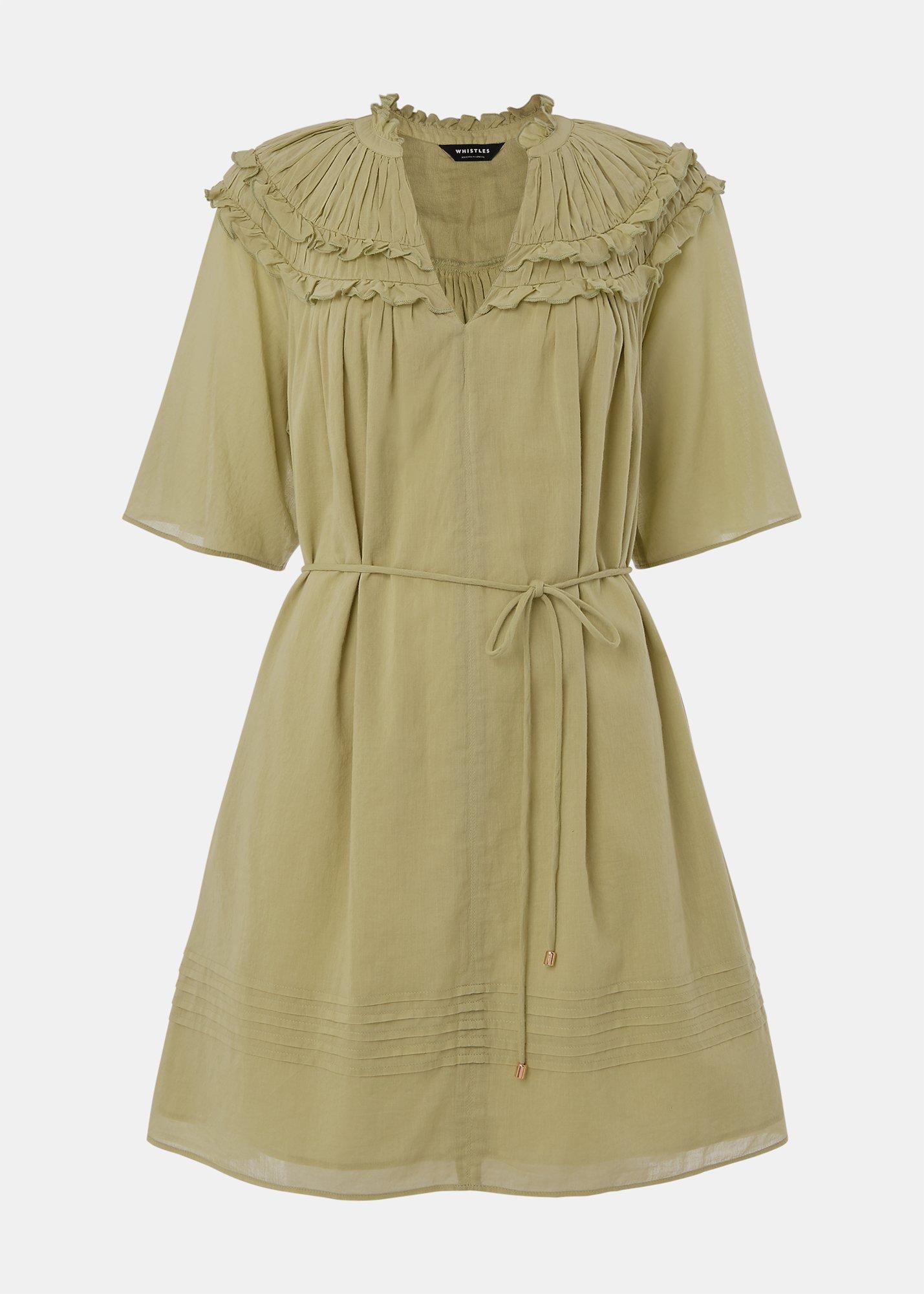 Cotton Frill Mini Dress