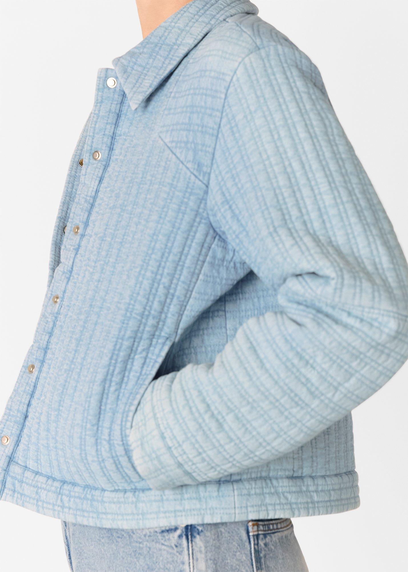 Cotton Quilted Chambray Jacket