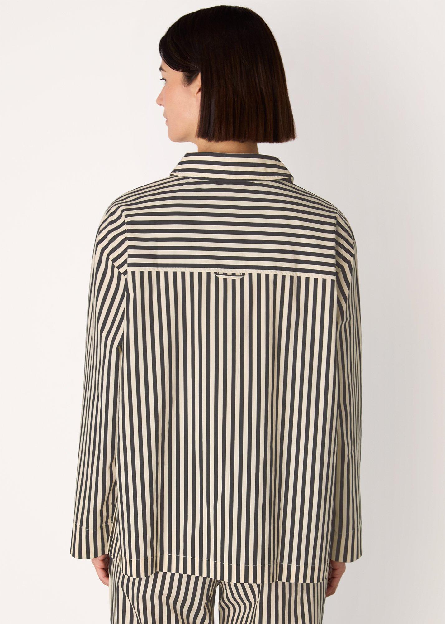 Cotton Stripe Pyjama Shirt