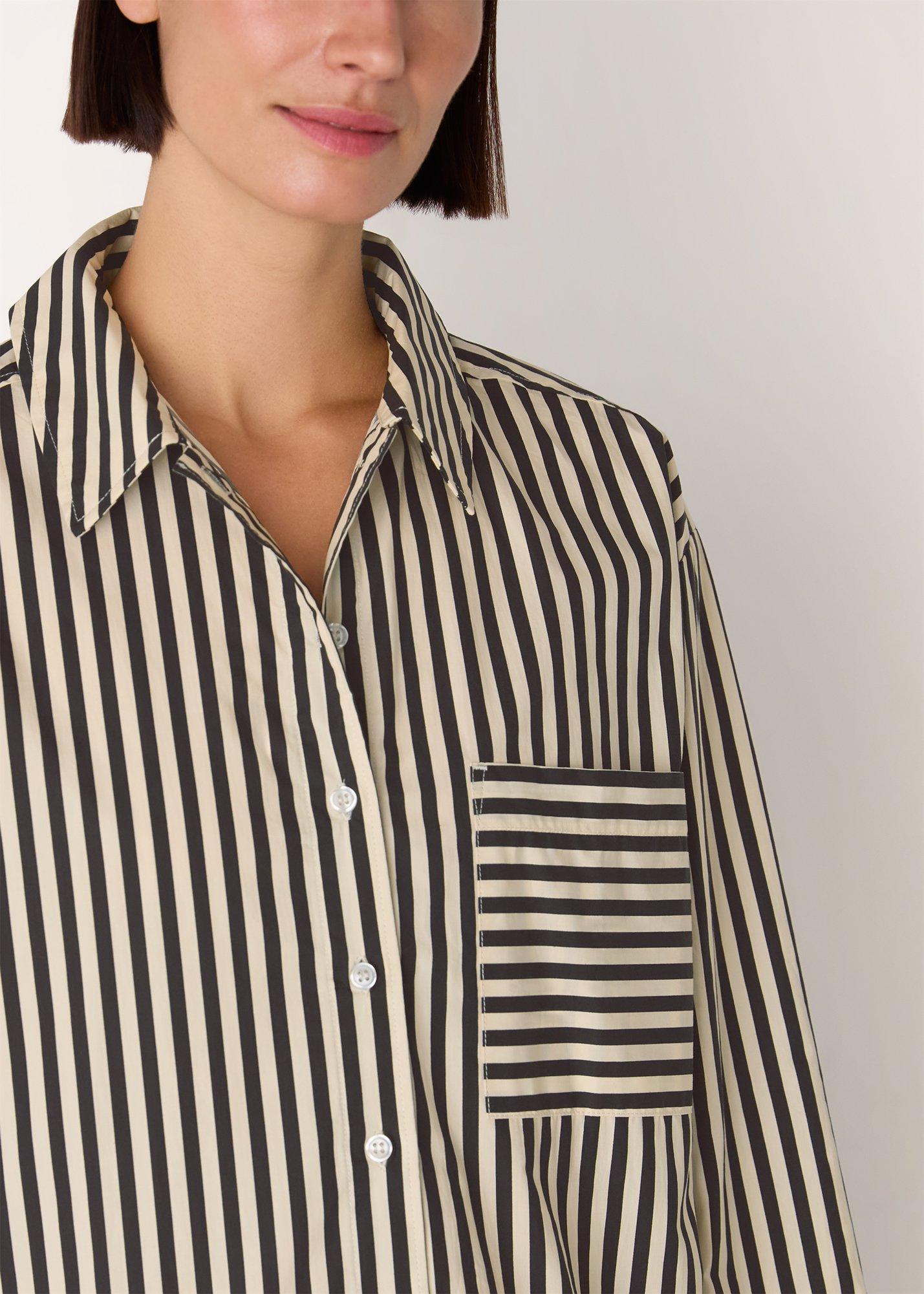 Cotton Stripe Pyjama Shirt