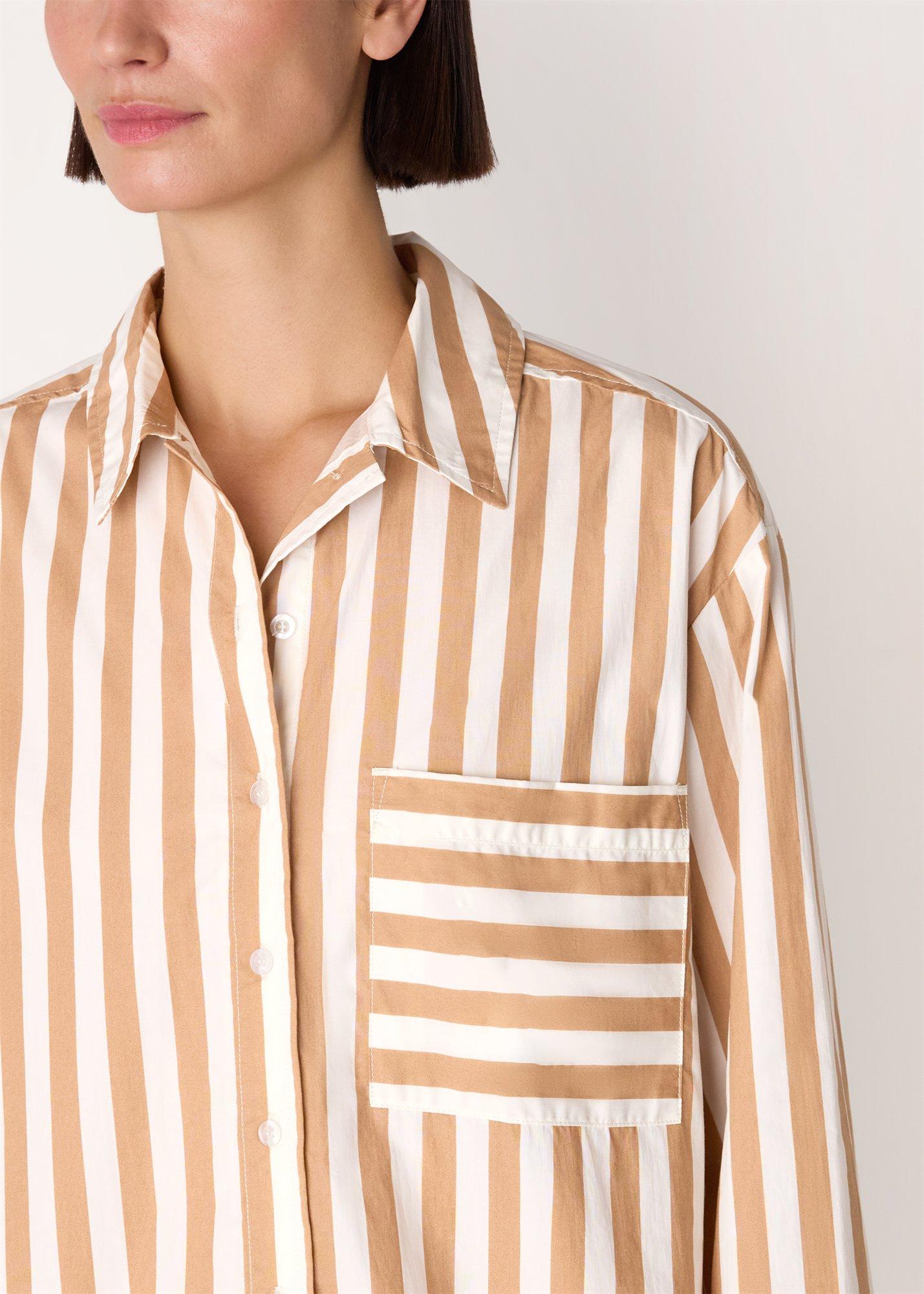 Cotton Stripe Pyjama Shirt