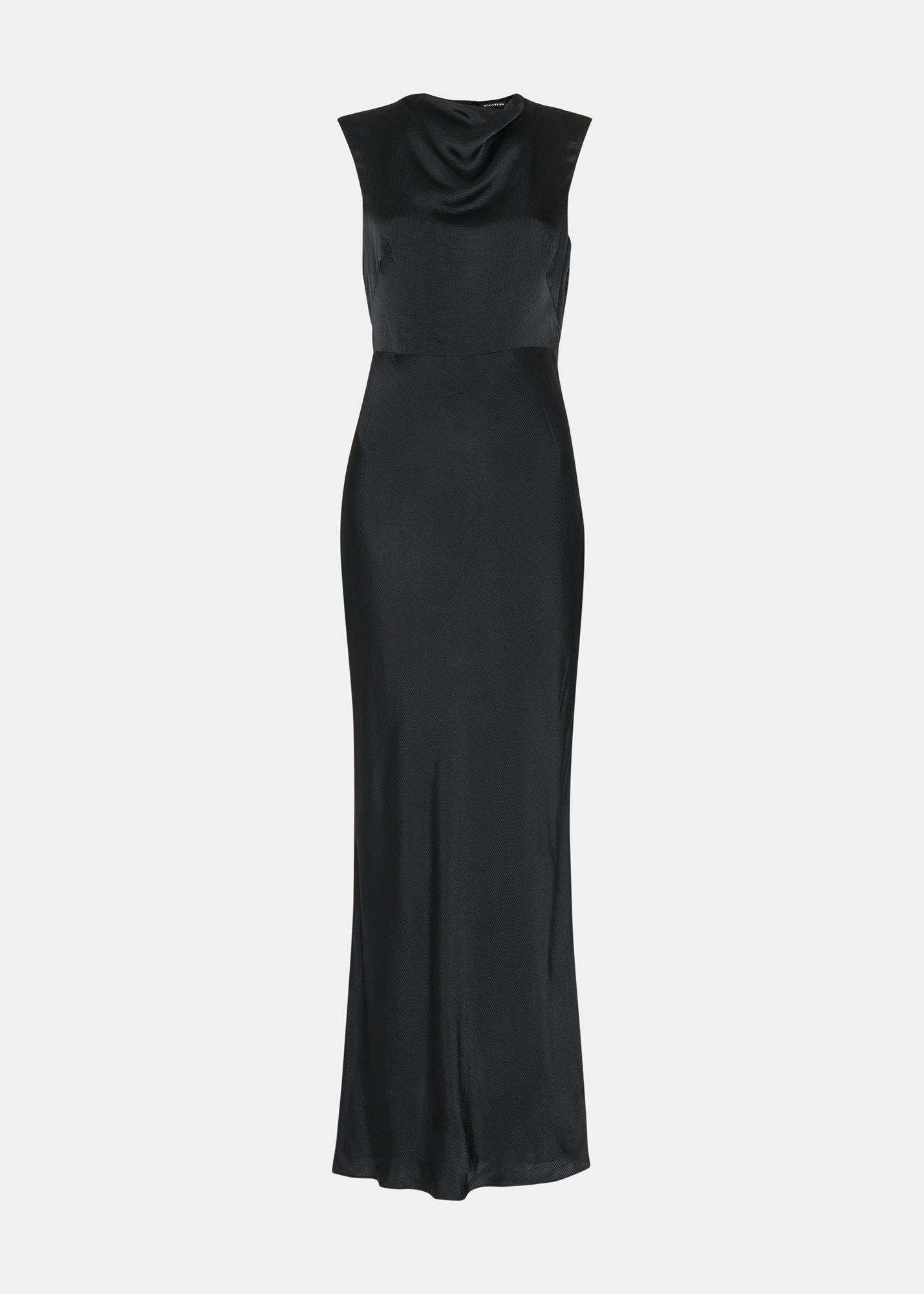 Cowl Neck Satin Maxi Dress