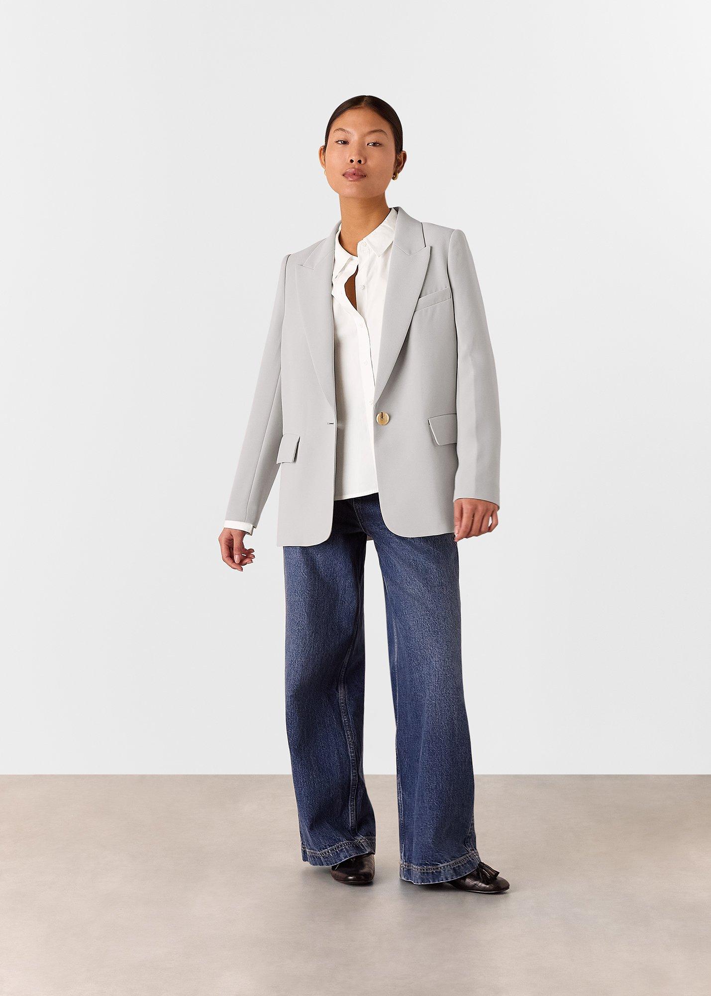 Crepe Boyfriend Blazer