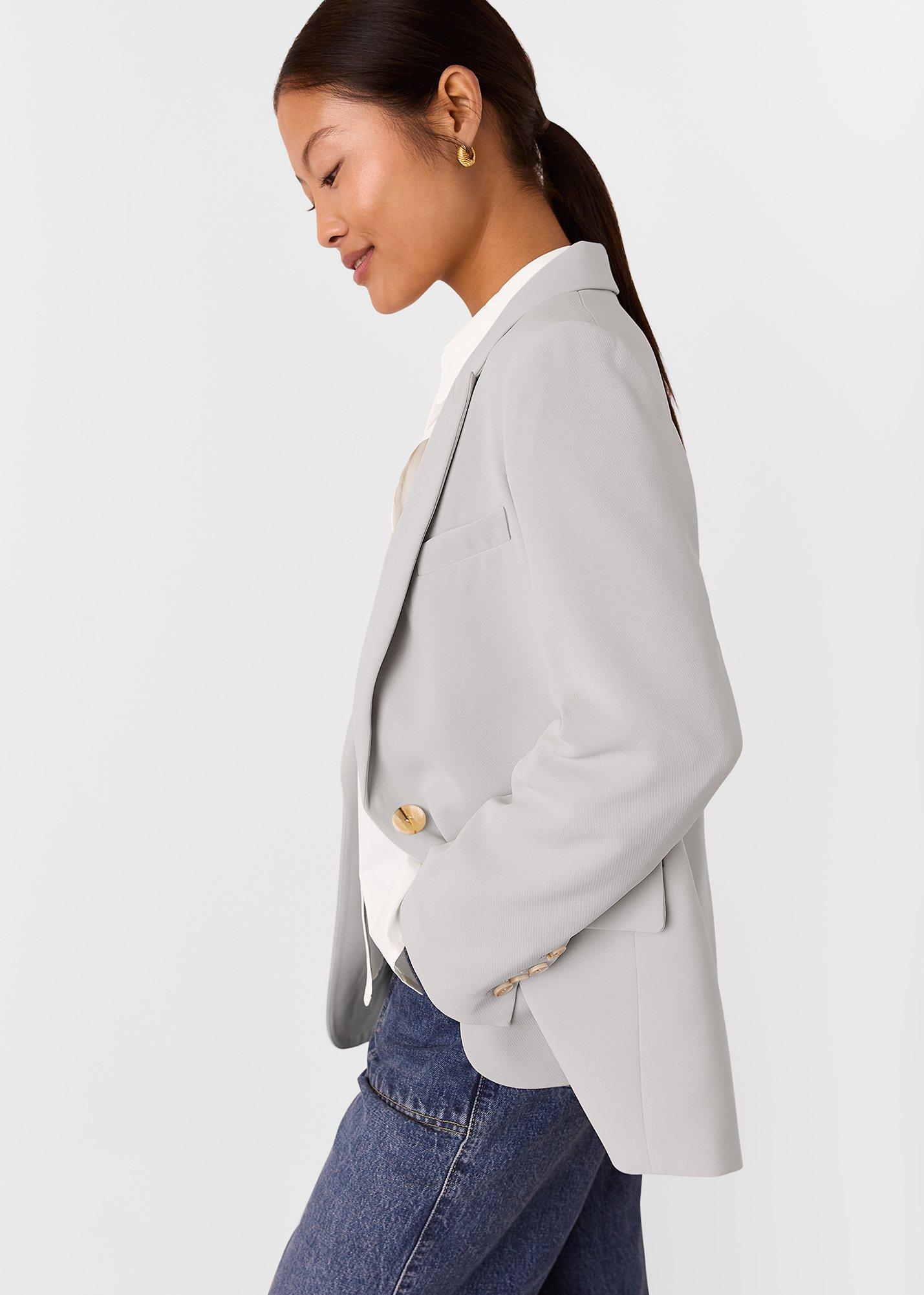 Crepe Boyfriend Blazer