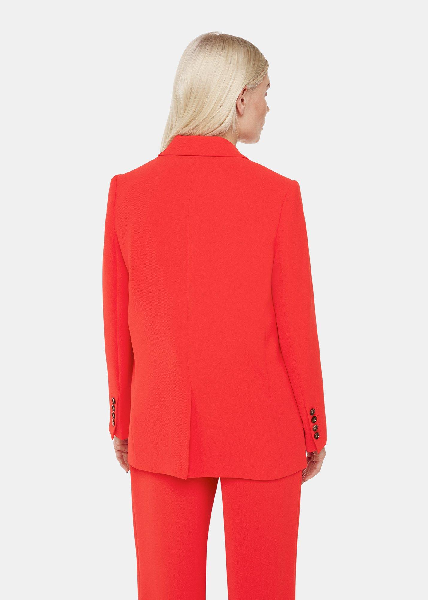 Red Boyfriend Crepe Blazer
