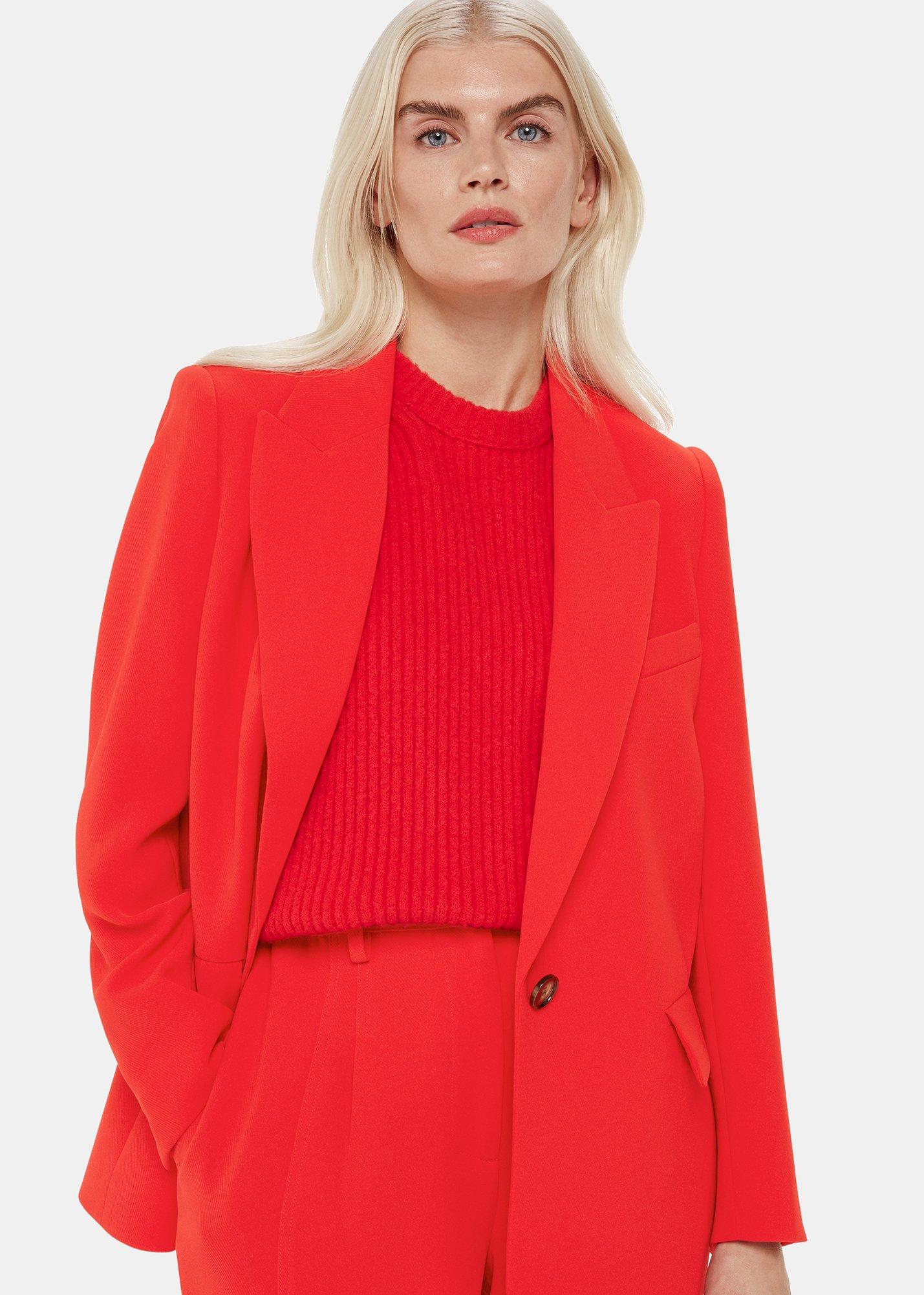 Boyfriend Crepe Blazer