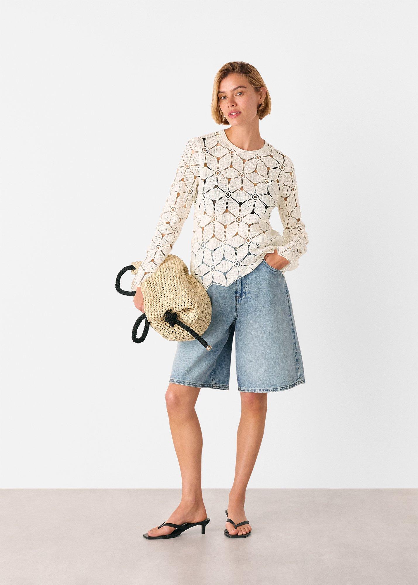 Crochet Long Sleeve Knit