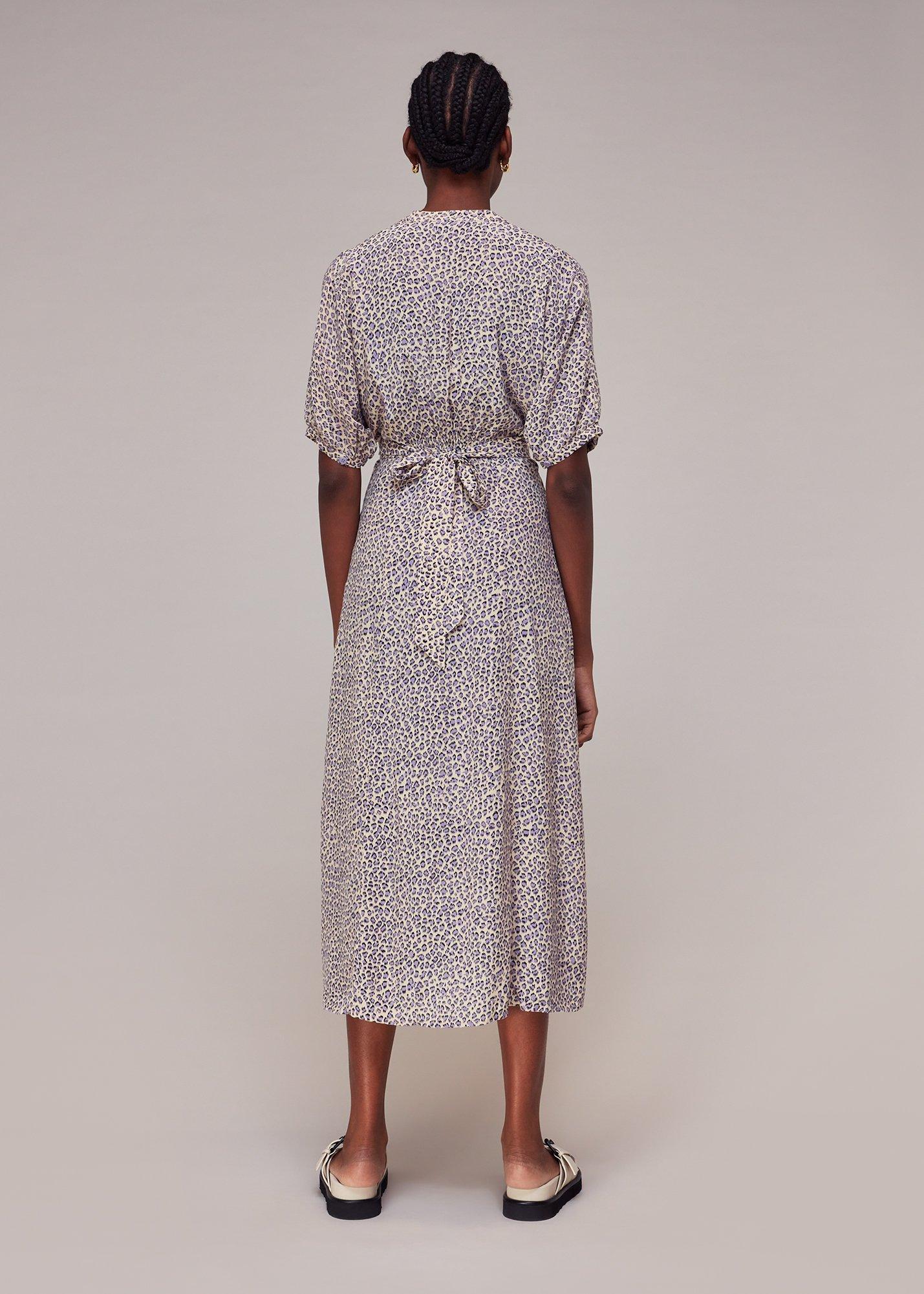 Dashed Leopard Midi Dress