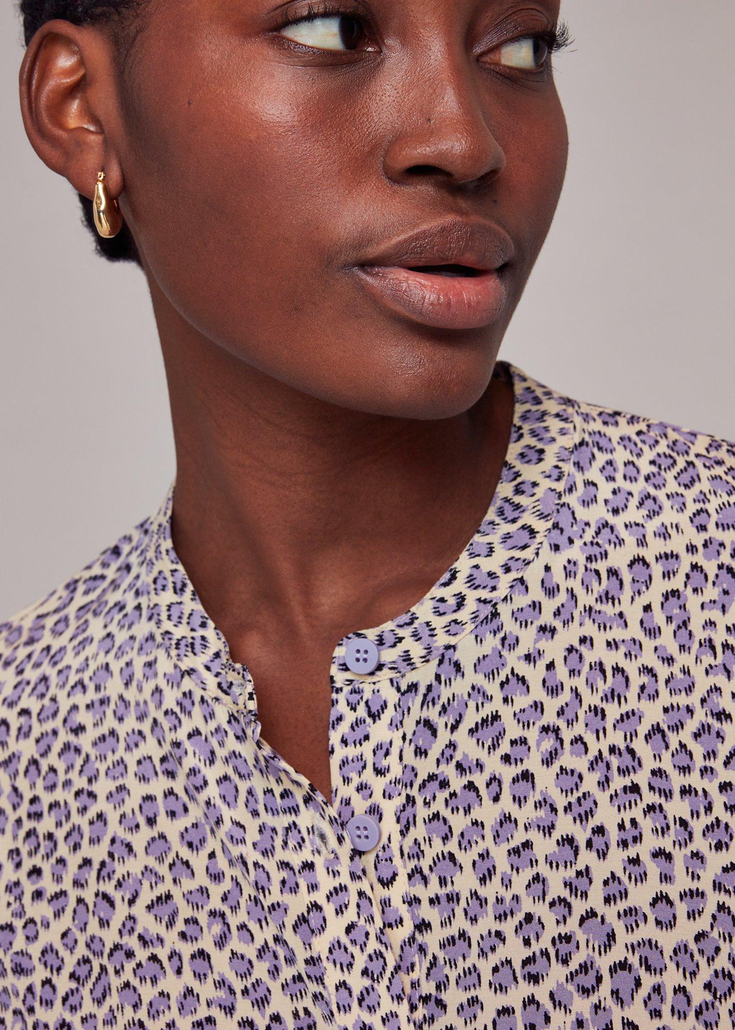 Dashed Leopard Midi Dress