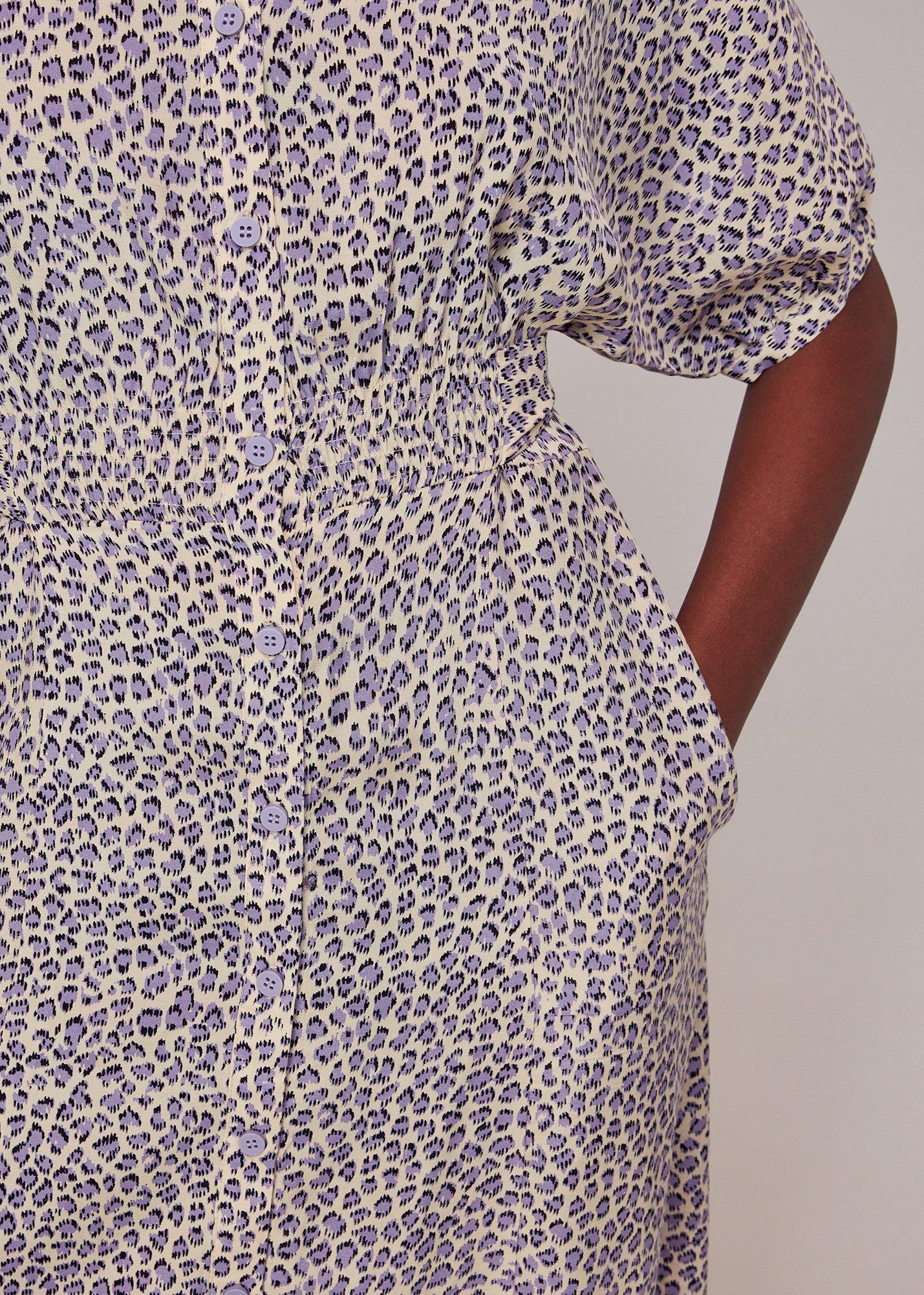 Dashed Leopard Midi Dress
