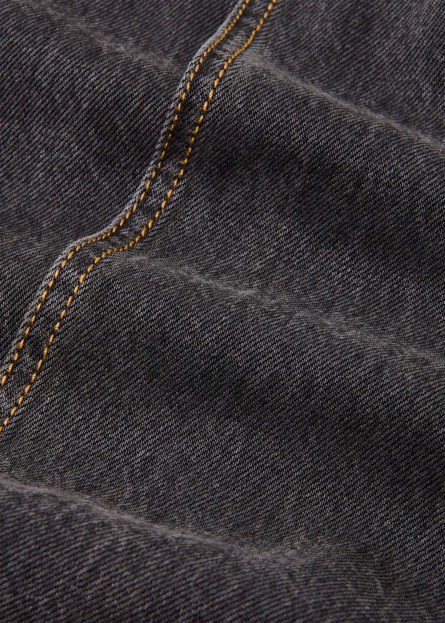 Denim Button Wrap Midi Skirt