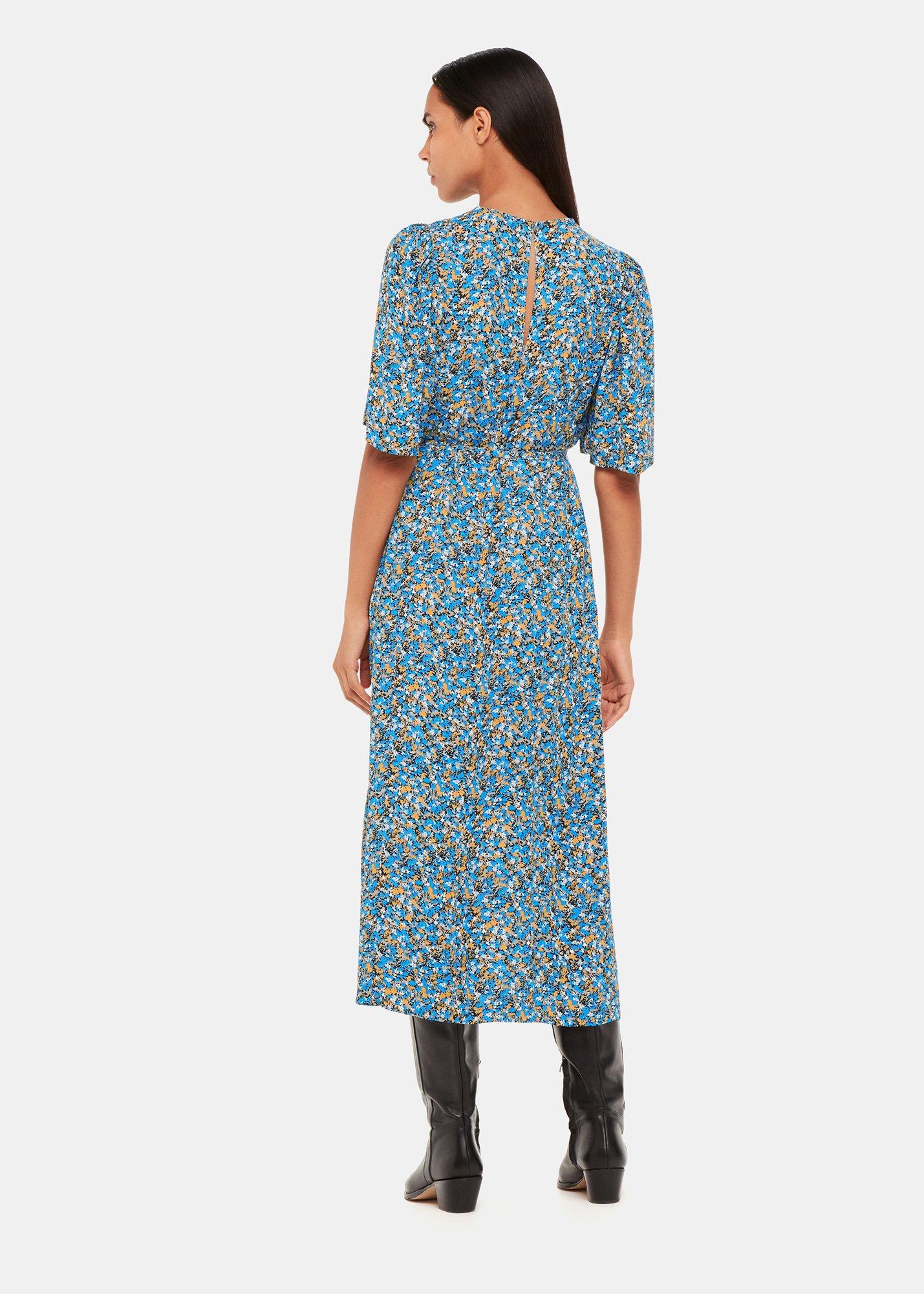Multicolour Ditsy Bouquet Midi Dress