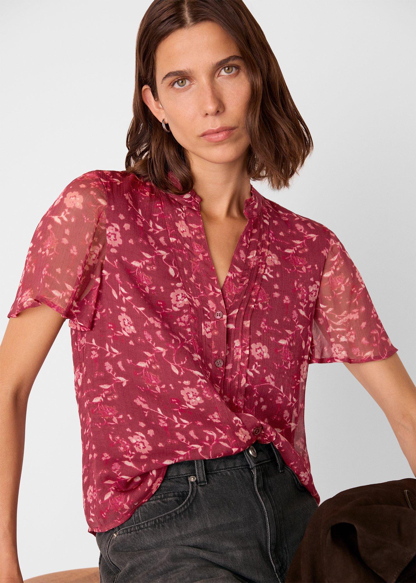 Ditsy Floral V Neck Blouse