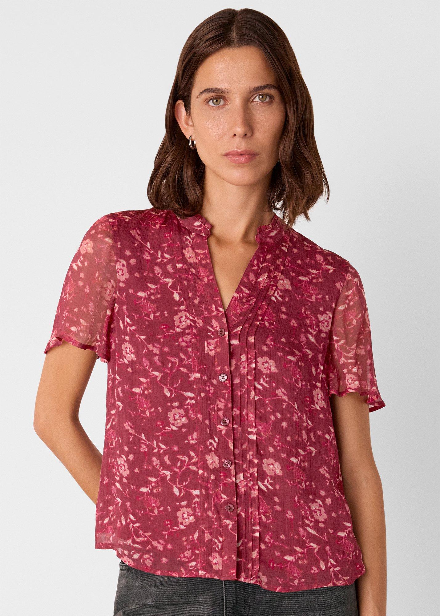 Ditsy Floral V Neck Blouse