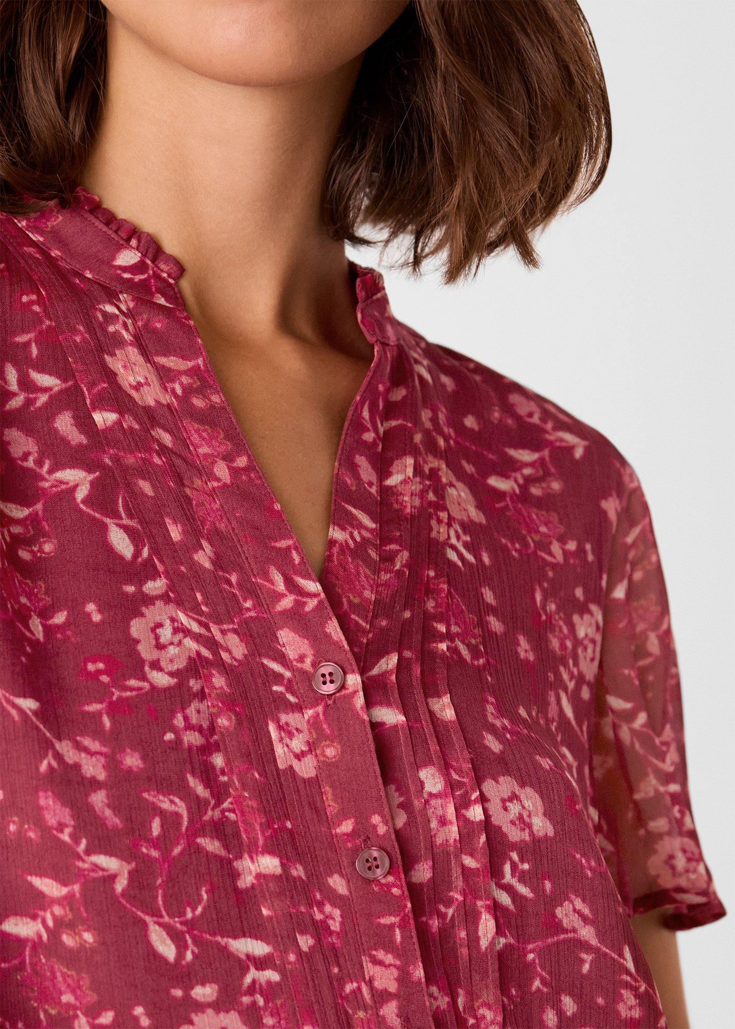 Ditsy Floral V Neck Blouse