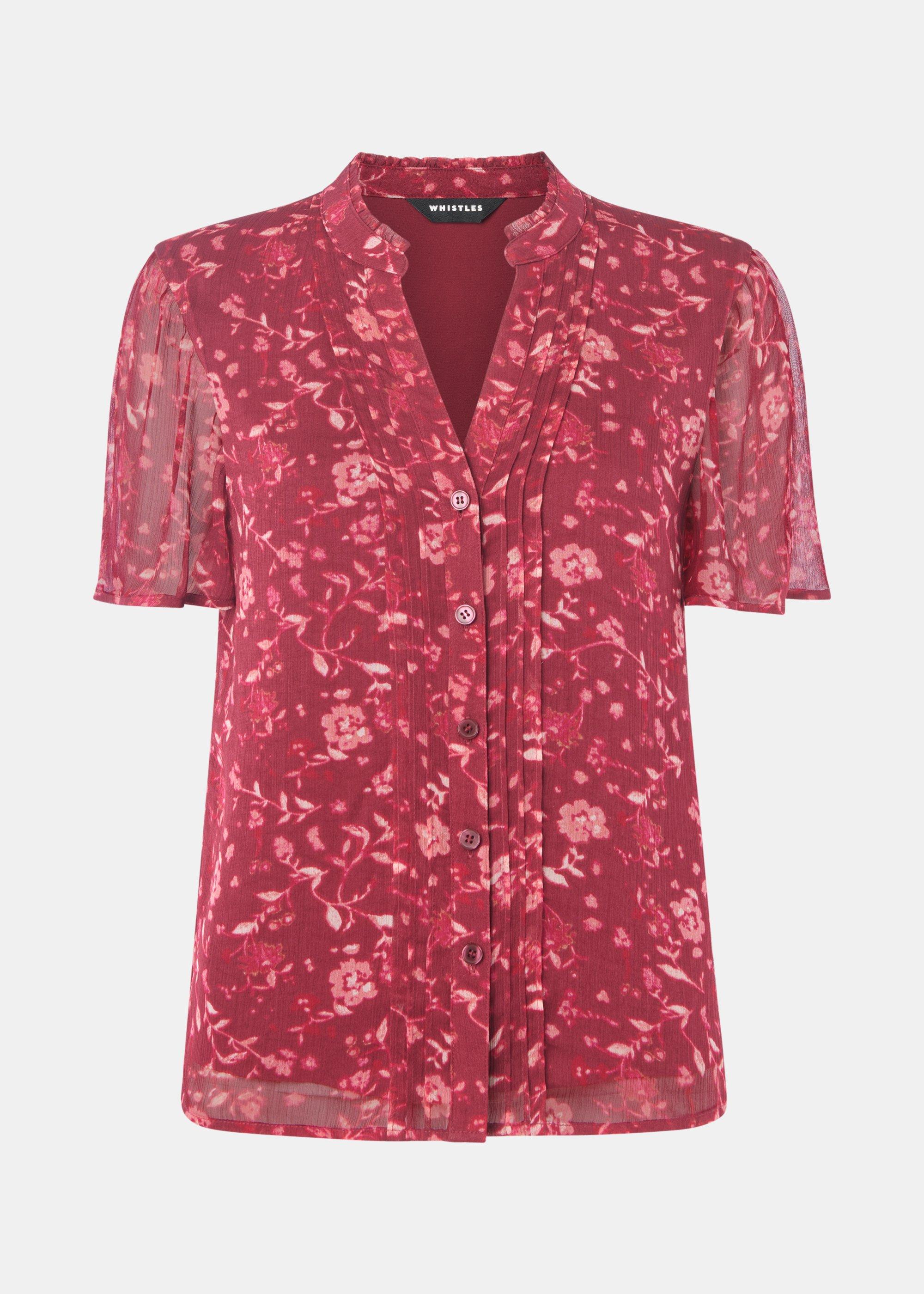 Ditsy Floral V Neck Blouse