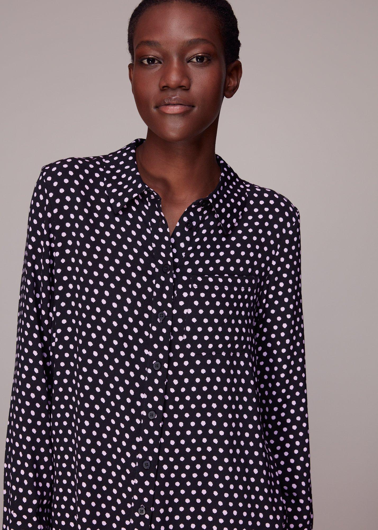 Dotted Spot Print Shirt