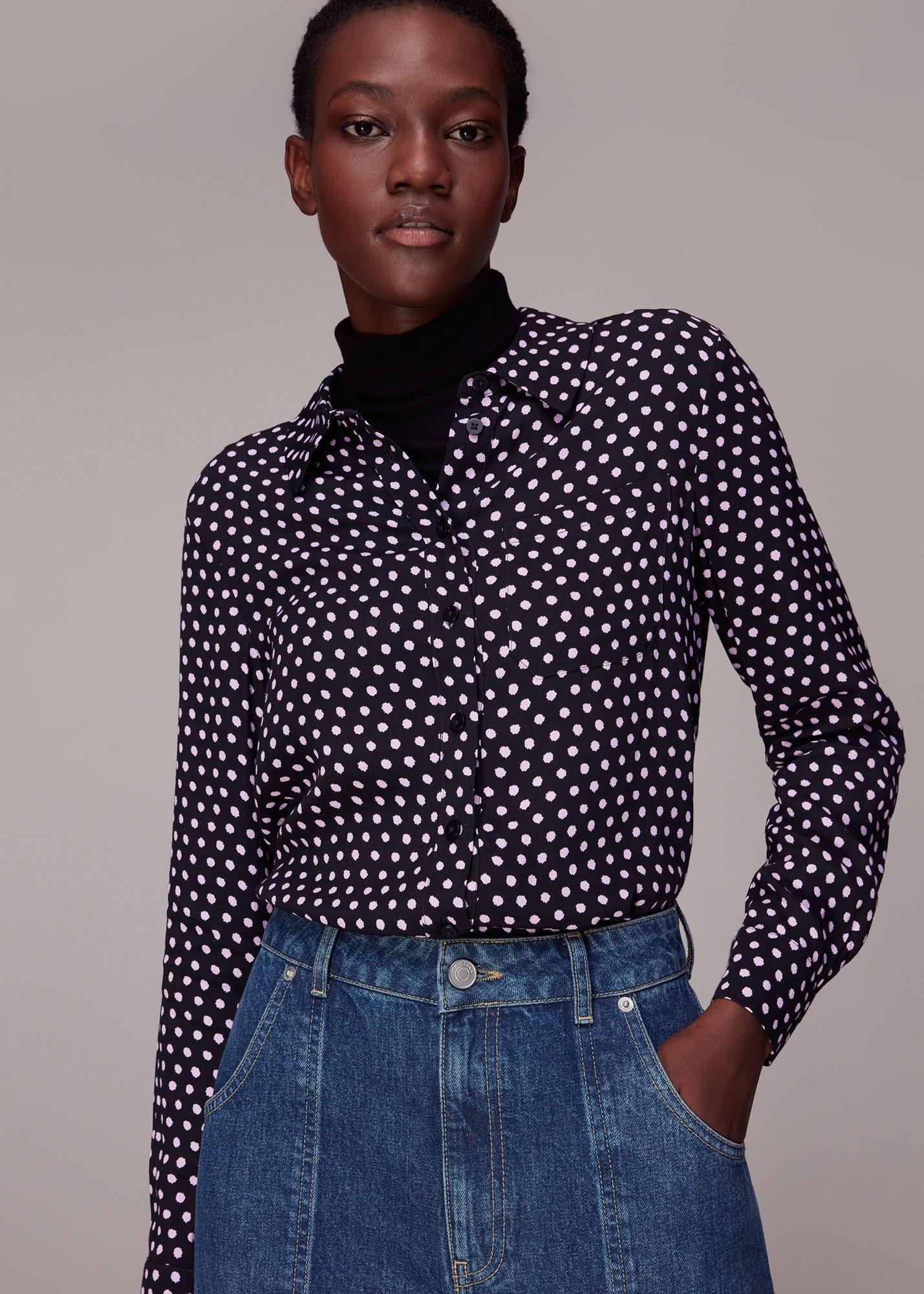 Dotted Spot Print Shirt