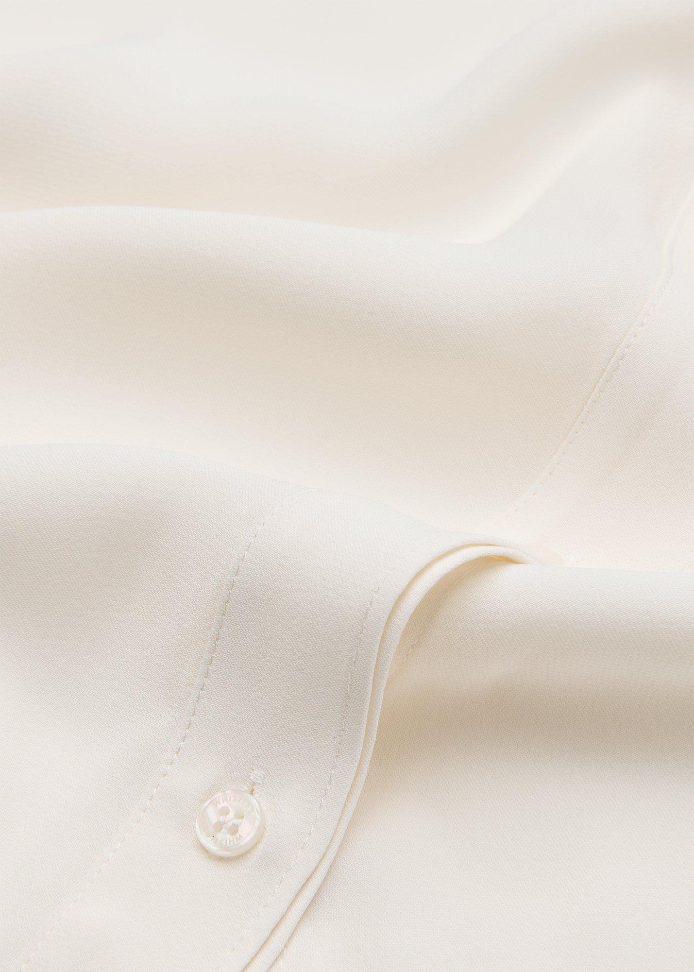 Draped Ruffle Feminine Blouse