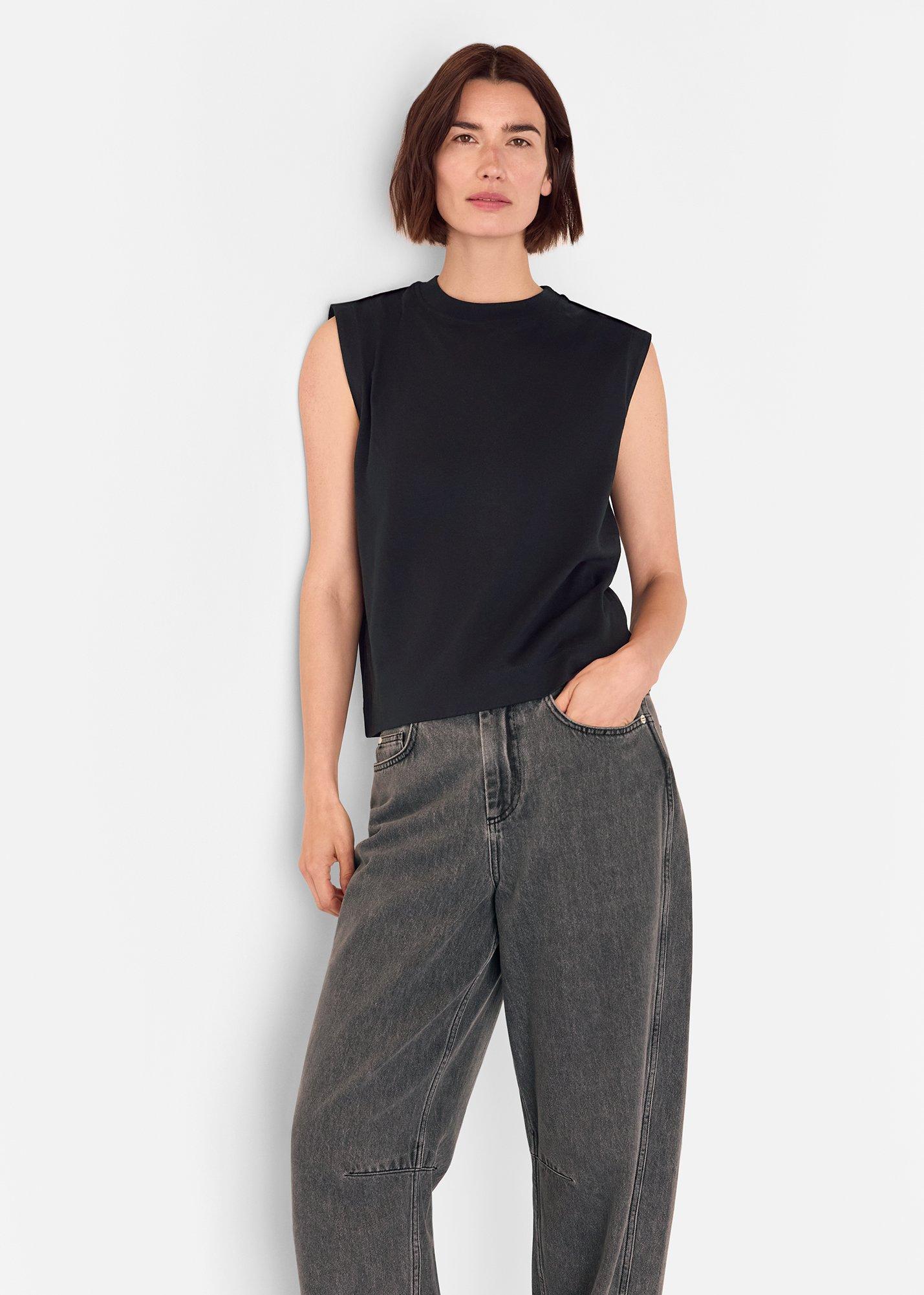 Black Edie Sleeveless Vest