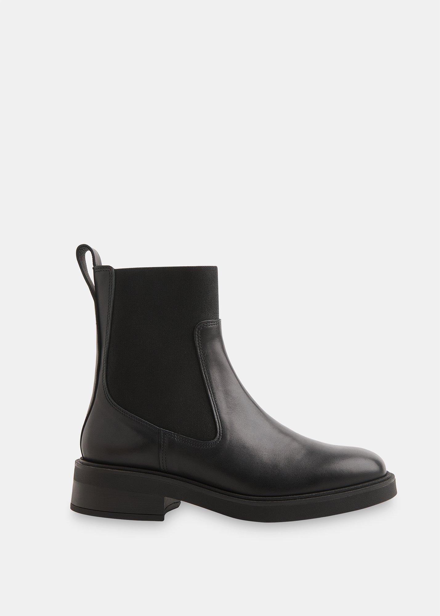 Black Elasticated Chelsea Boot