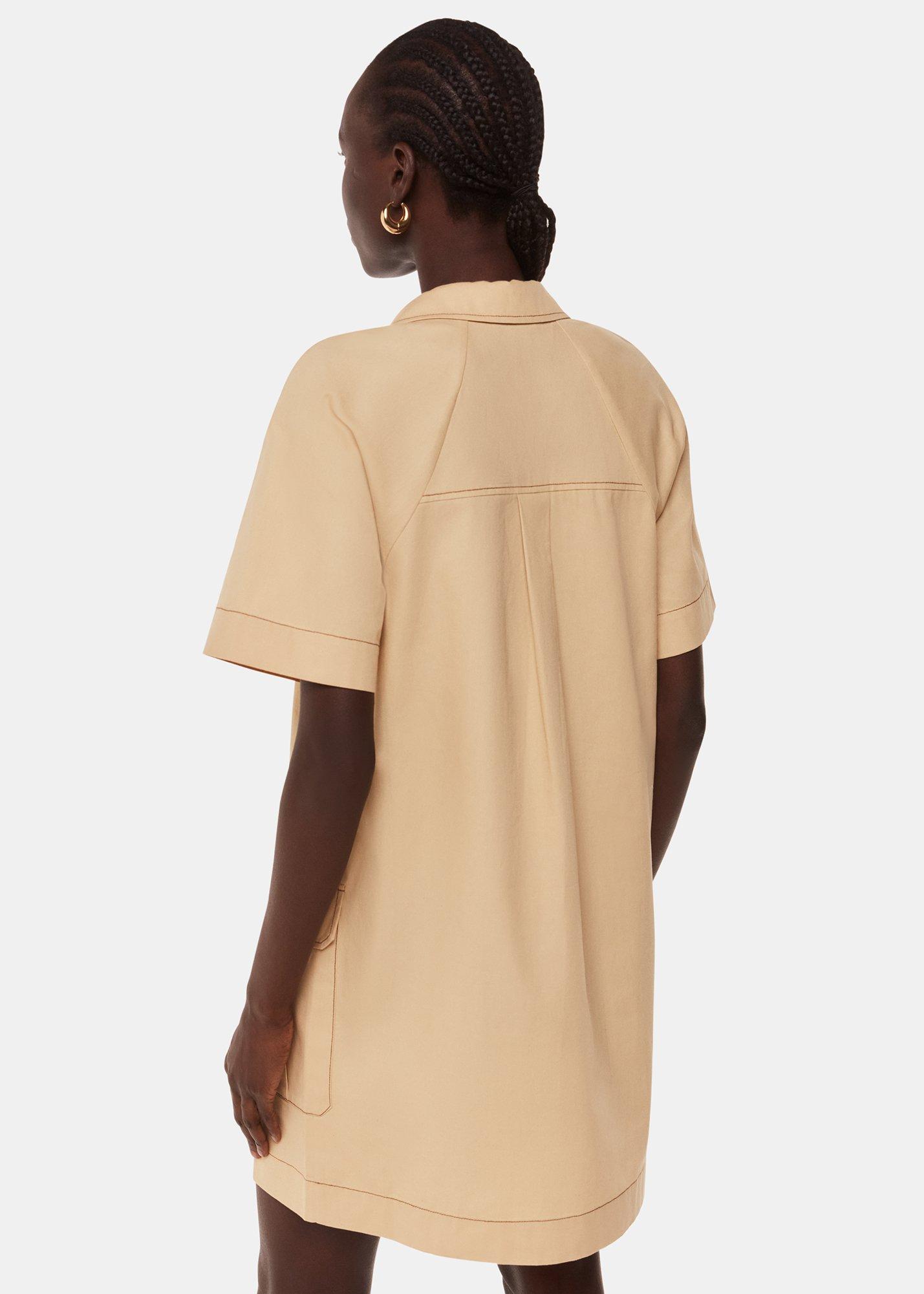 Beige Ella Safari Dress