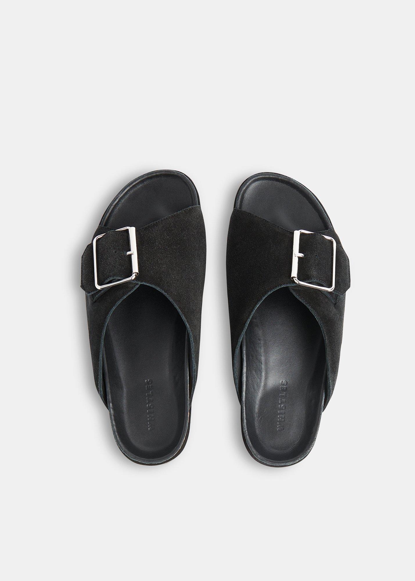 Black Ellery Buckle Slide