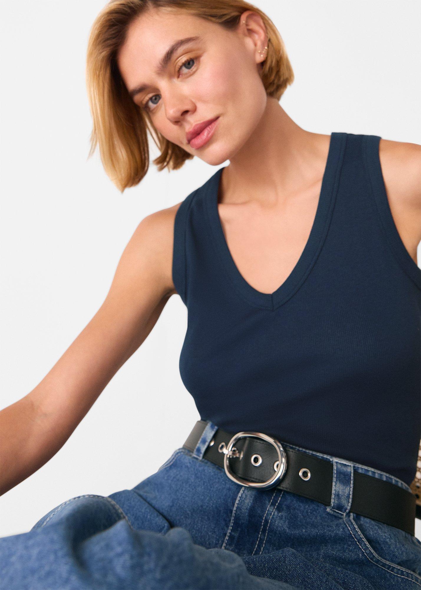 Ellis V Neck Jersey Vest