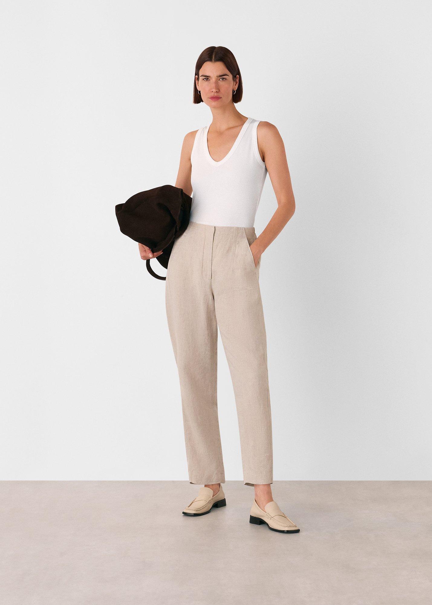 White Ellis V Neck Jersey Vest