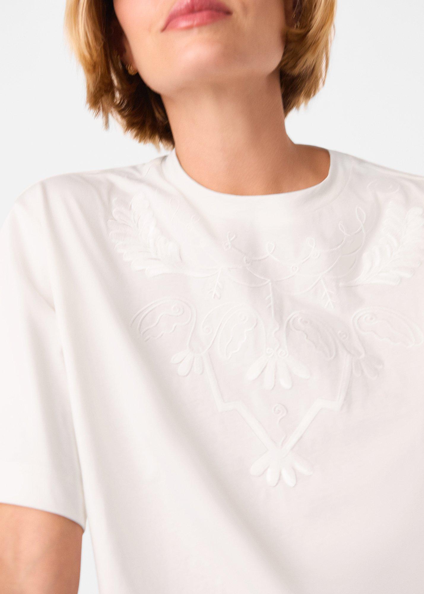 Embroidered Cotton T-Shirt