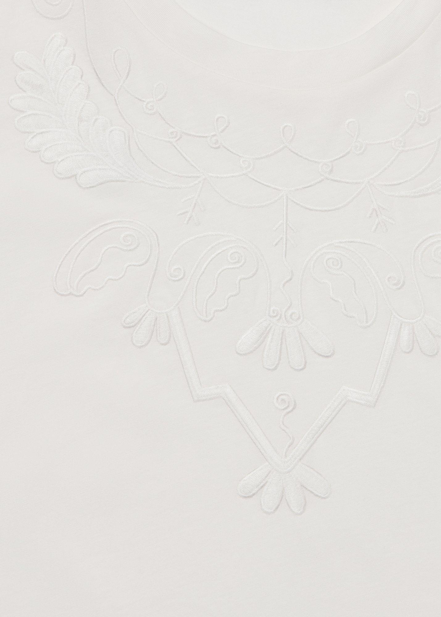 Embroidered Cotton T-Shirt