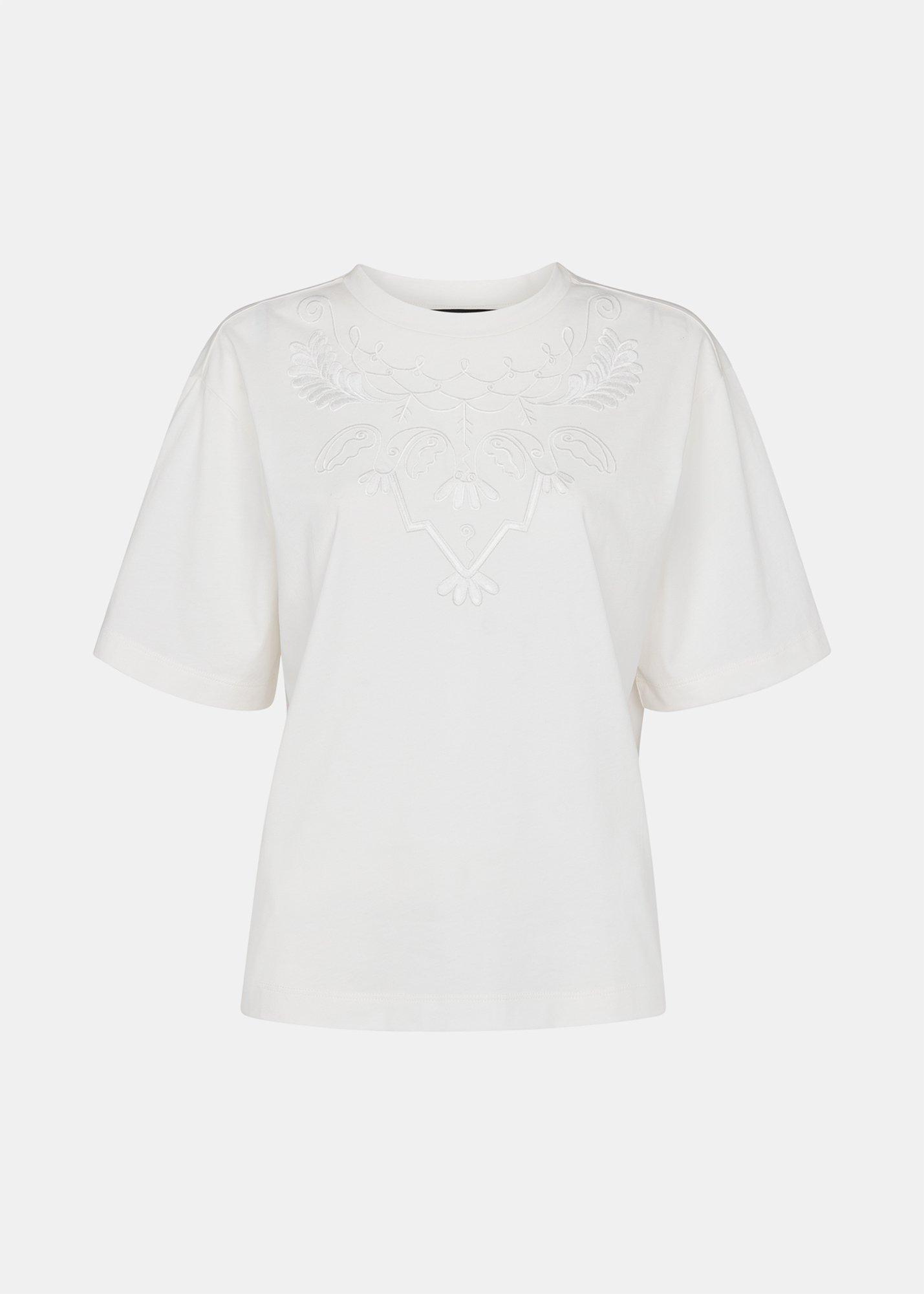 Embroidered Cotton T-Shirt
