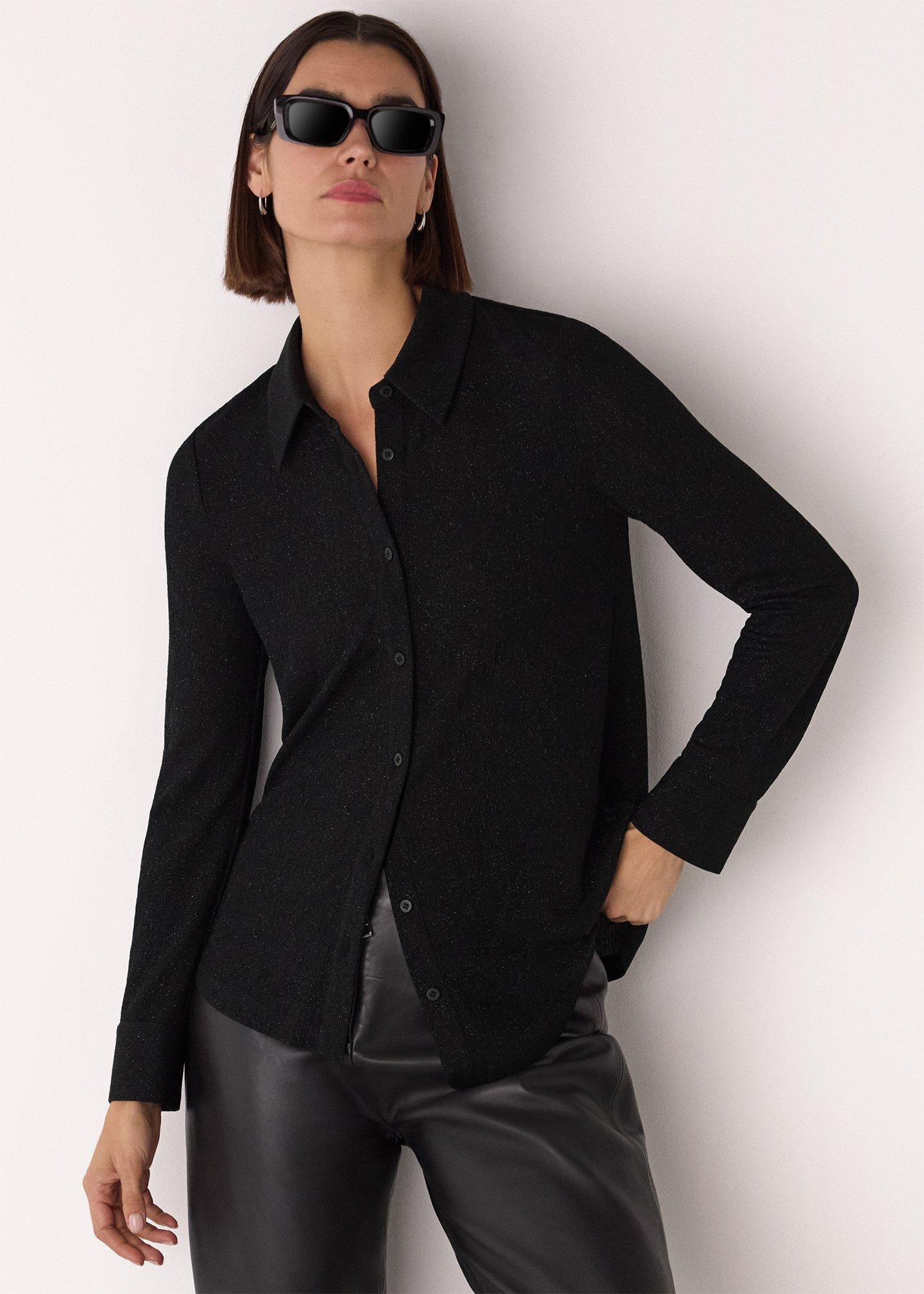 Black Eva Sparkle Shirt