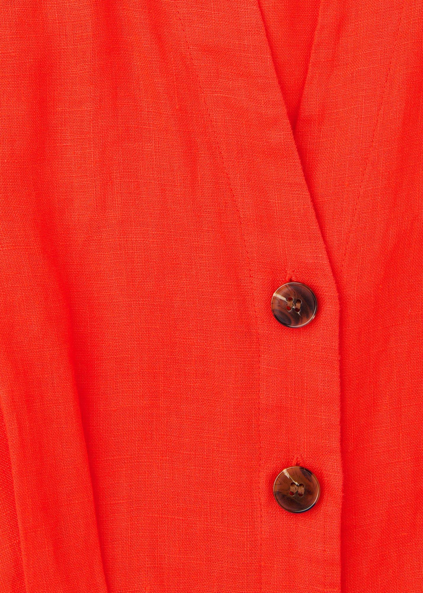 Petite Linen Button Jumpsuit