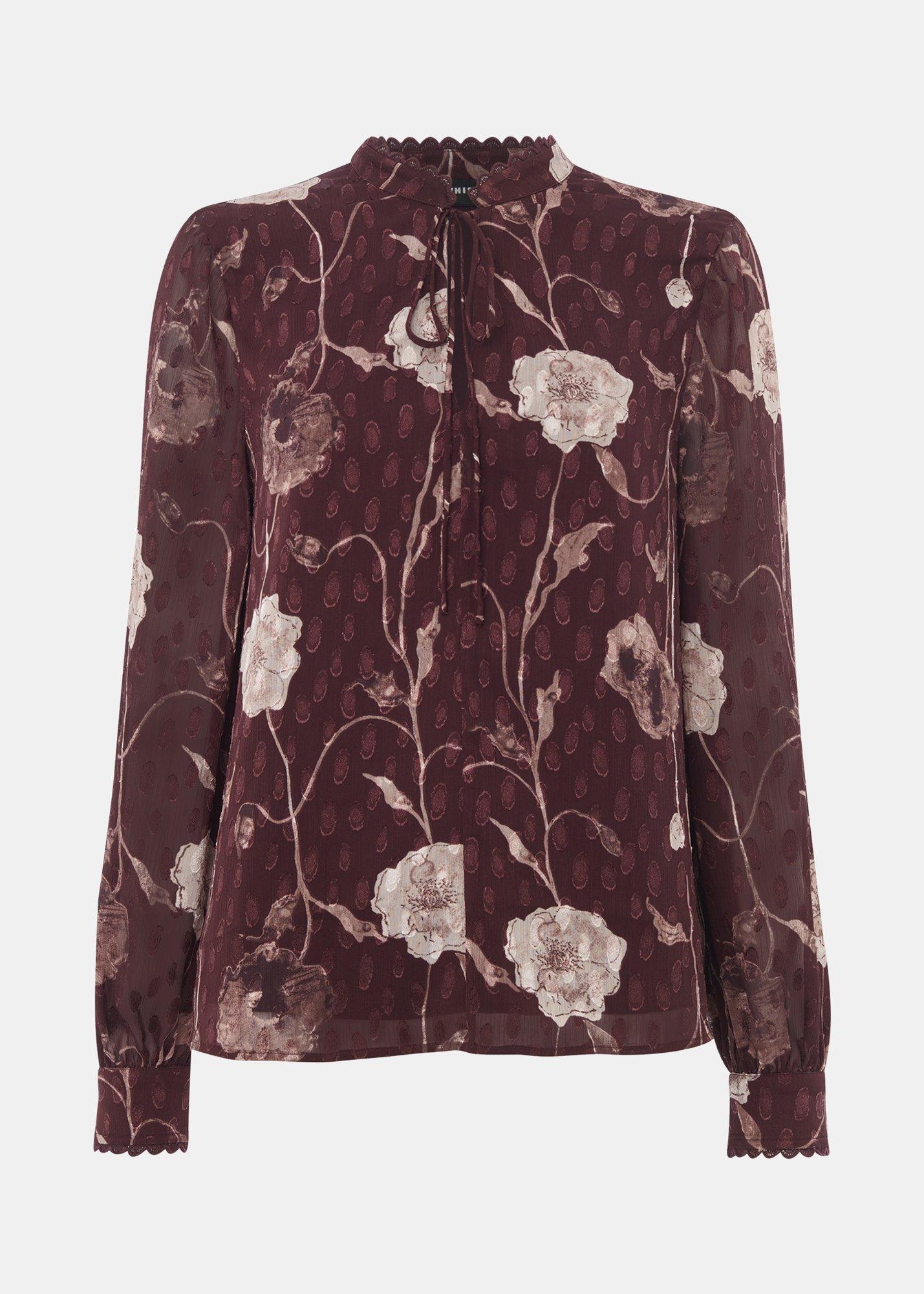 Floral Dobby Blouse
