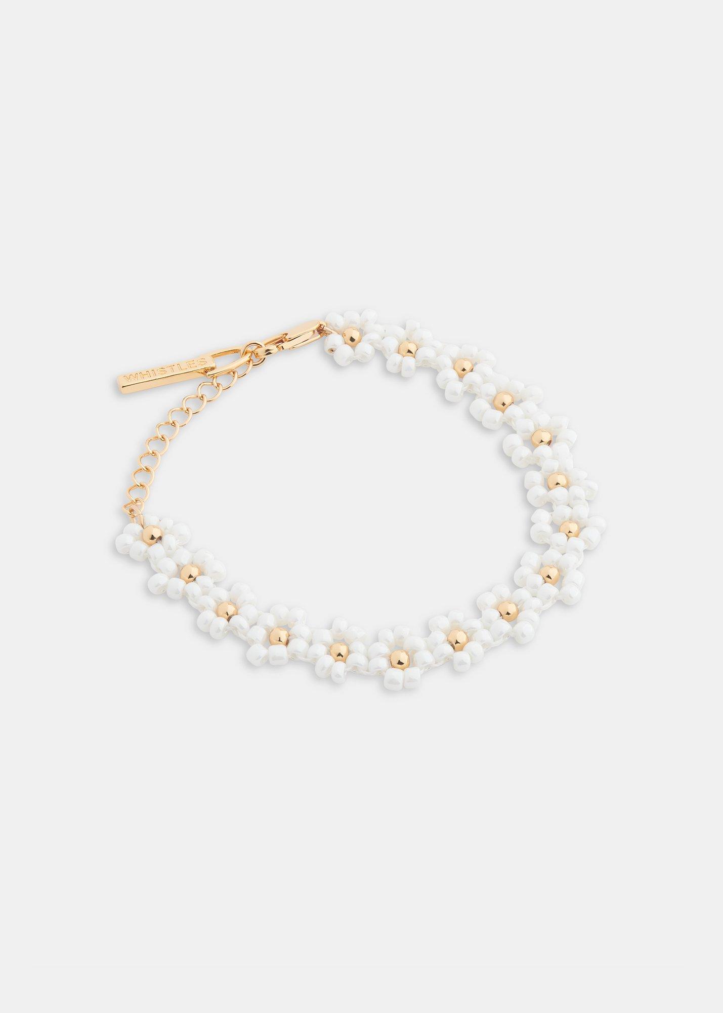 Flower Beaded Bracelet