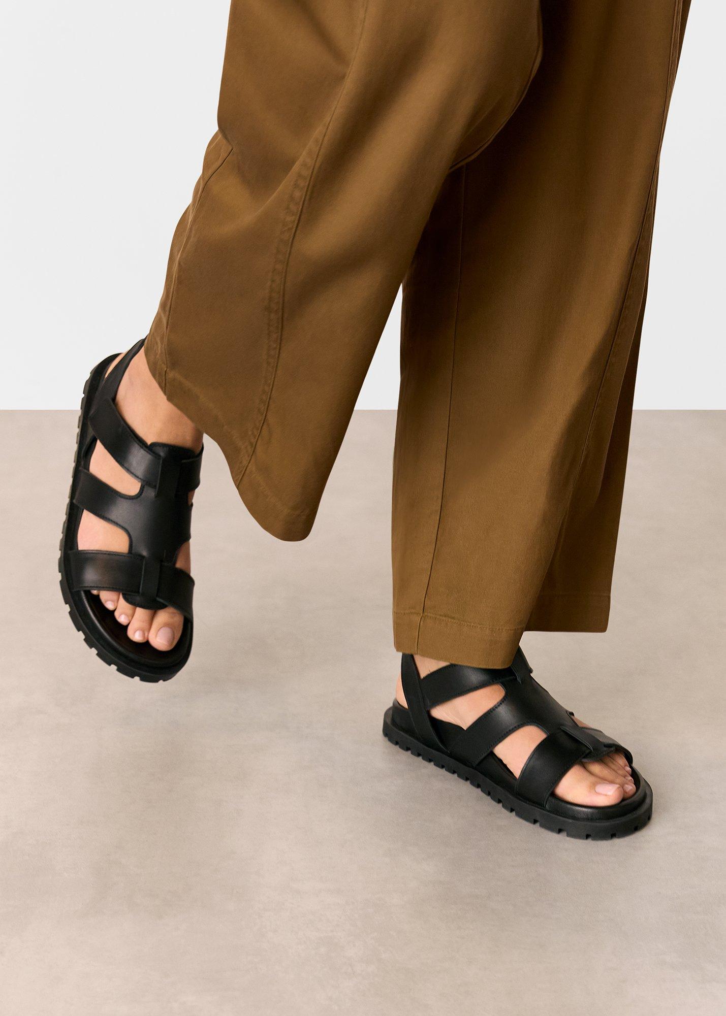 Black Freya Fisherman Sandal