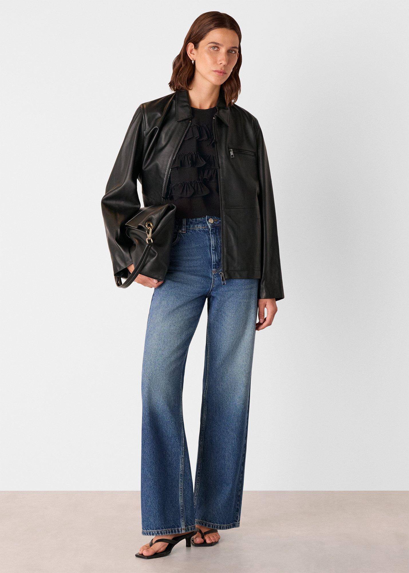 Black Frill Sleeveless Top