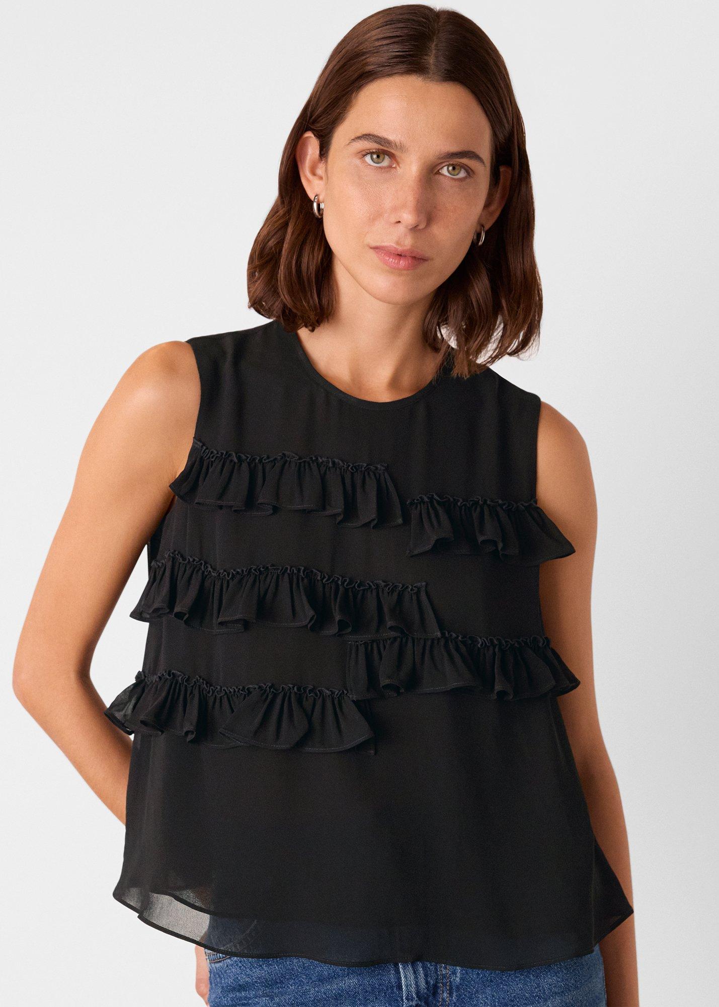 Frill Sleeveless Top