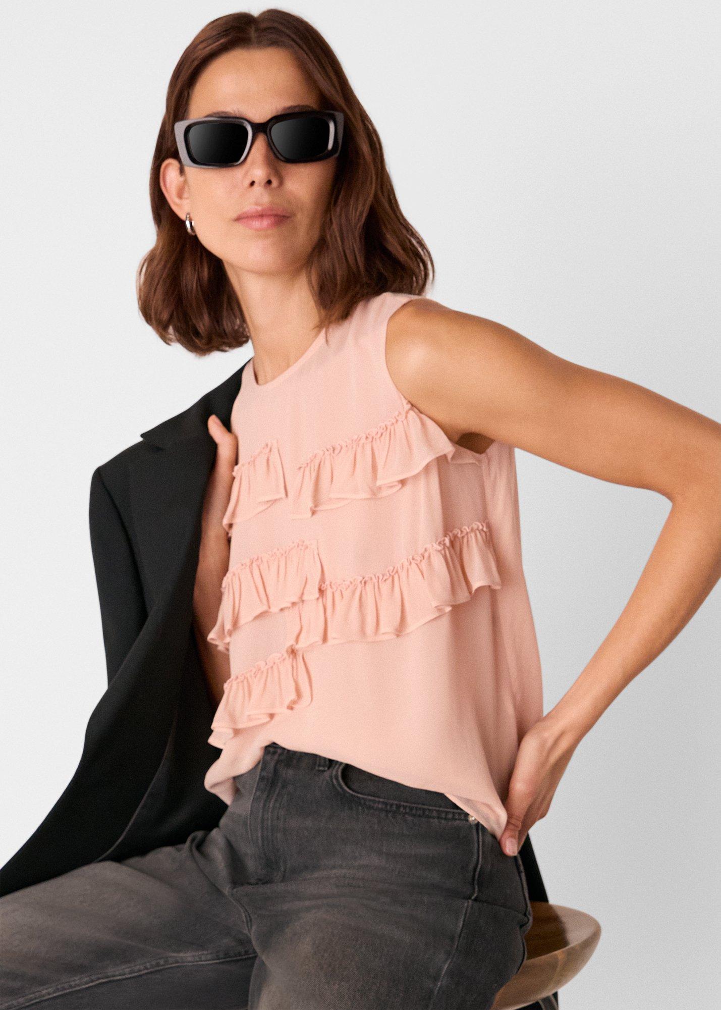 Frill Sleeveless Top