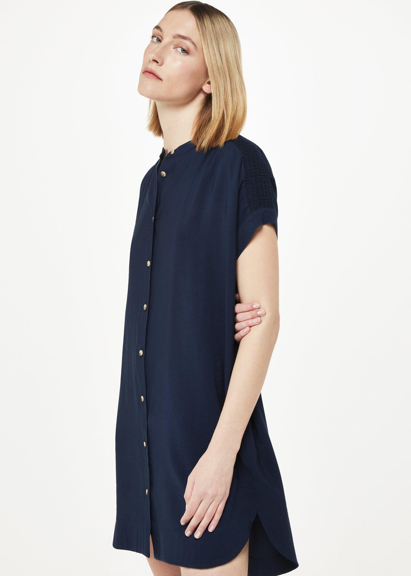 Gathered Shoulder Mina Dress