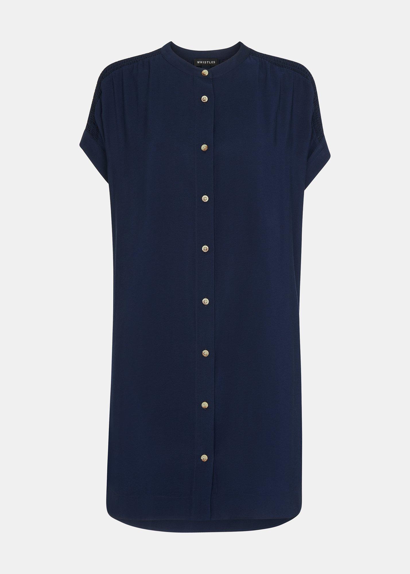 Gathered Shoulder Mina Dress